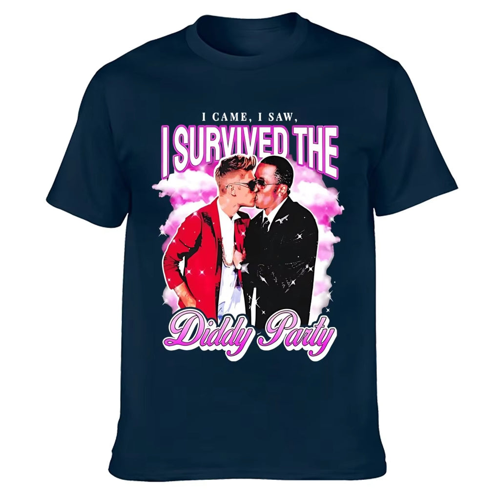I Survived The P. Diddy Party Short Sleeve Funny Meme