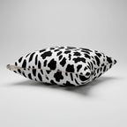 Pouch with black abstract pattern on a white background