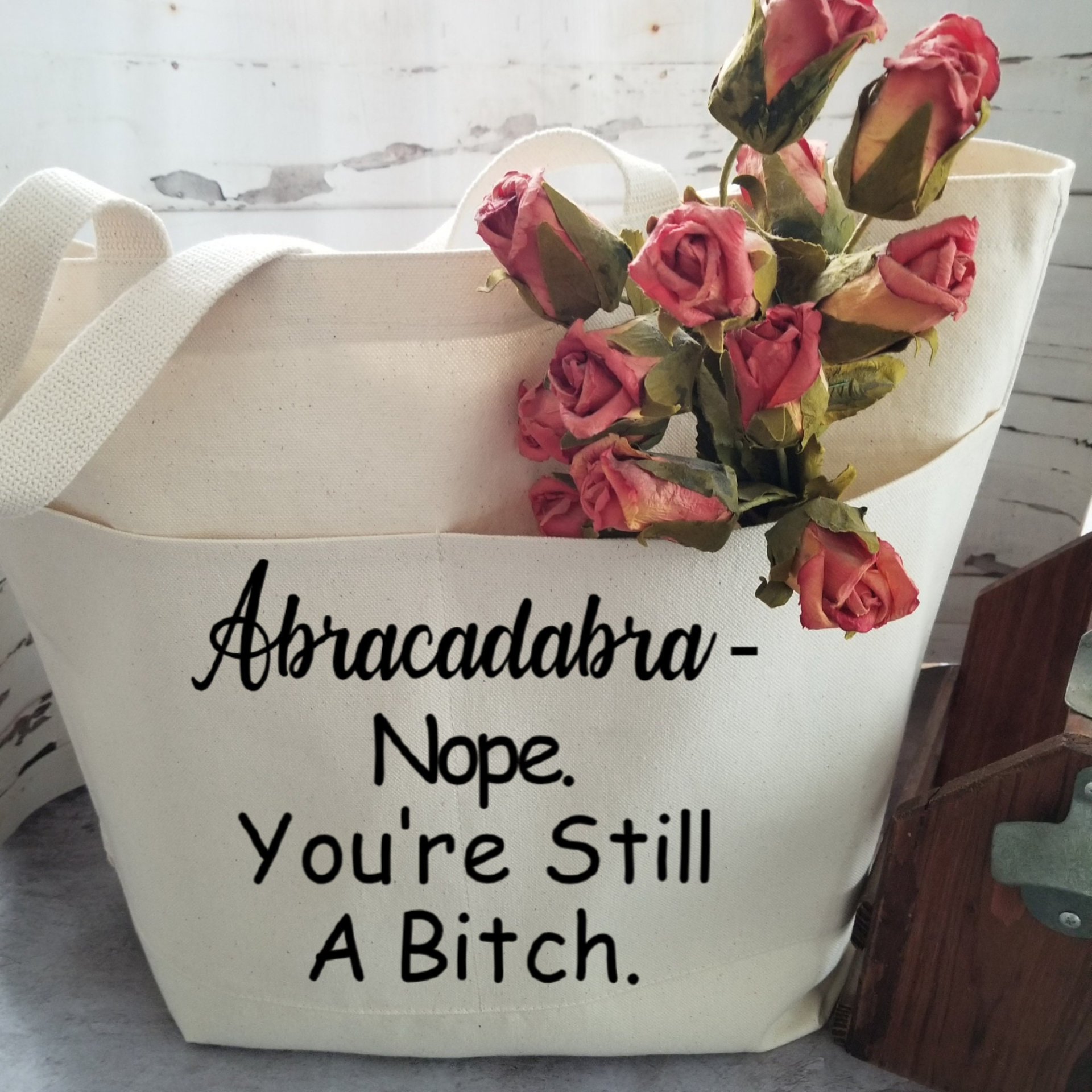 Large Tote Bags for Everyday Use, Sarcastic Humor Reusable Bags