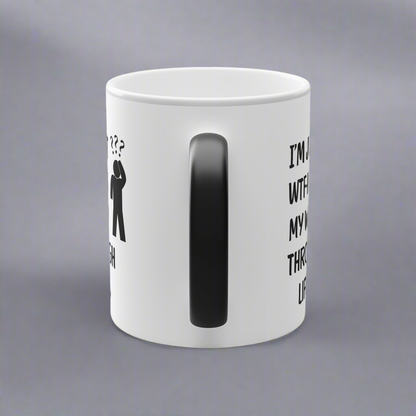 Humorous Mystical Magic Mug for Thoughtful Sips, Perfect for Birthdays, Gifts, Coffee Lovers