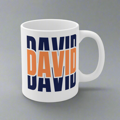Personalized Ceramic Mug - Custom Name Gift for Coffee Lovers, Unique Birthday Present, Customizable Drinkware