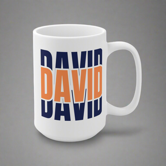 Personalized Ceramic Mug - Custom Name Gift for Coffee Lovers, Unique Birthday Present, Customizable Drinkware