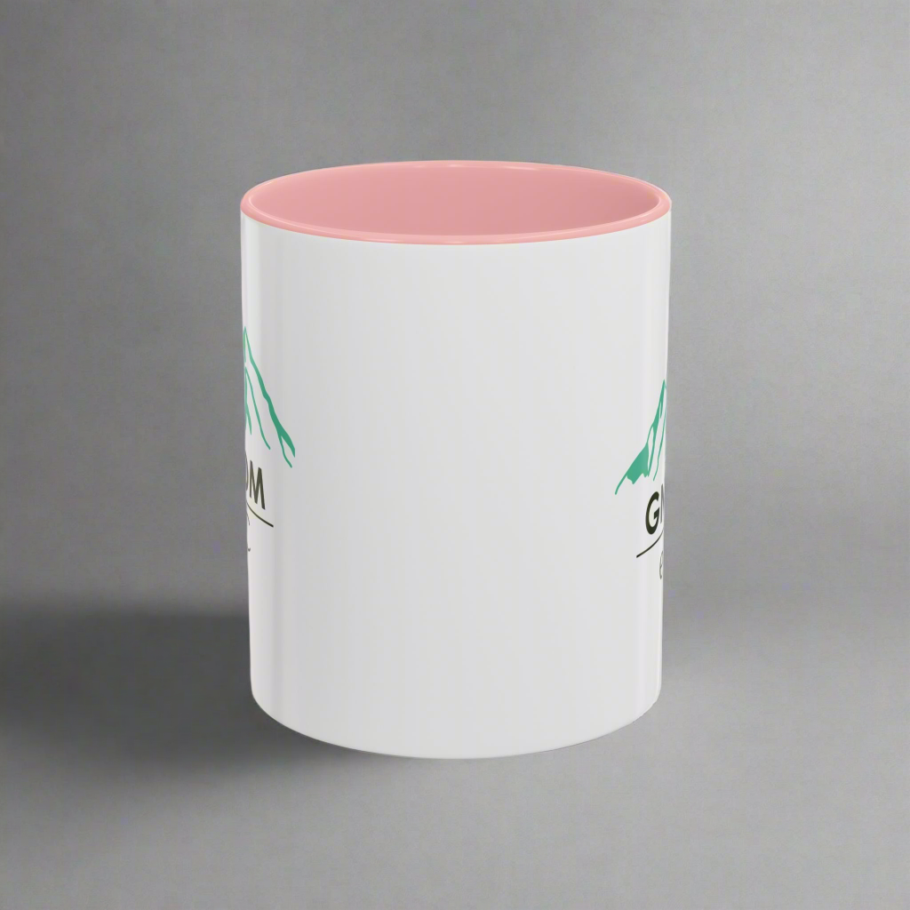 Mountain Adventure Accent Coffee Mug - Unique Gift for Hikers & Coffee Enthusiasts