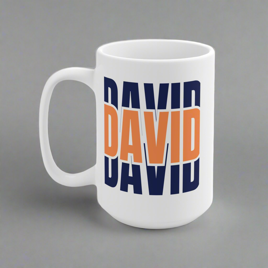 Personalized Ceramic Mug - Custom Name Gift for Coffee Lovers, Unique Birthday Present, Customizable Drinkware