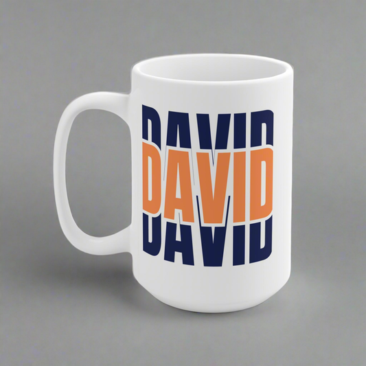 Personalized Ceramic Mug - Custom Name Gift for Coffee Lovers, Unique Birthday Present, Customizable Drinkware