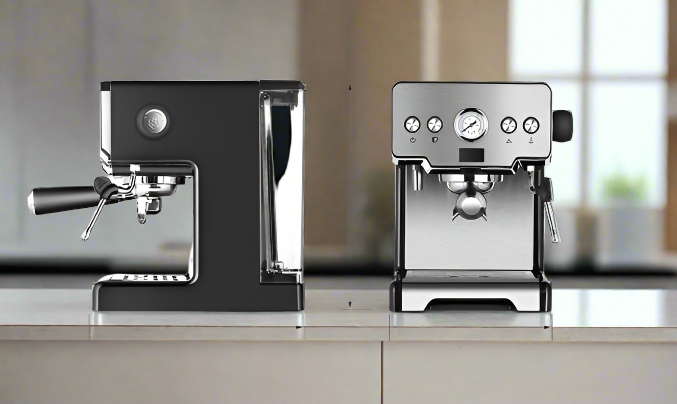 Italian Coffee Machine Household Small Manual Semi-automatic Steam Milk Frother