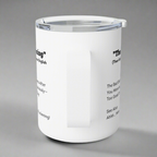 10oz White Coffee Cup, Insulated Mug for Coffee Enthusiasts