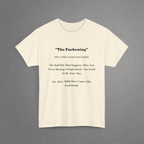 Unisex Tee with Funny Quote, Natural Color Cotton Tee