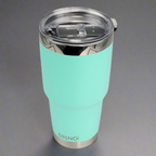 DRINCO® 30oz Insulated Tumbler Spill Proof Lid w/2 Straws (Teal)