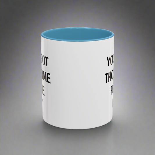 Blue and White Ceramic Coffee Cup 11oz mug for coffee lovers 