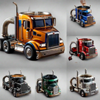 Durable Semi-Truck Coffee Mugs For Coffee Enthusiasts and truck drivers