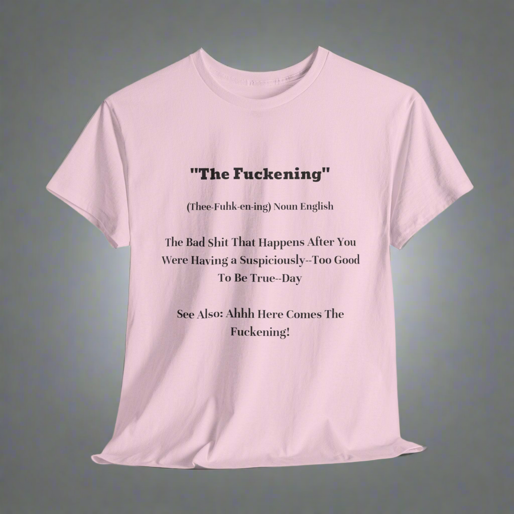 Pink Unisex Cotton Tee with Funny Quote
