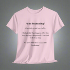 Pink Unisex Cotton Tee with Funny Quote
