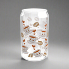 Playful Sipper Glass - 16oz Drinking Jar, Summer Drinkware