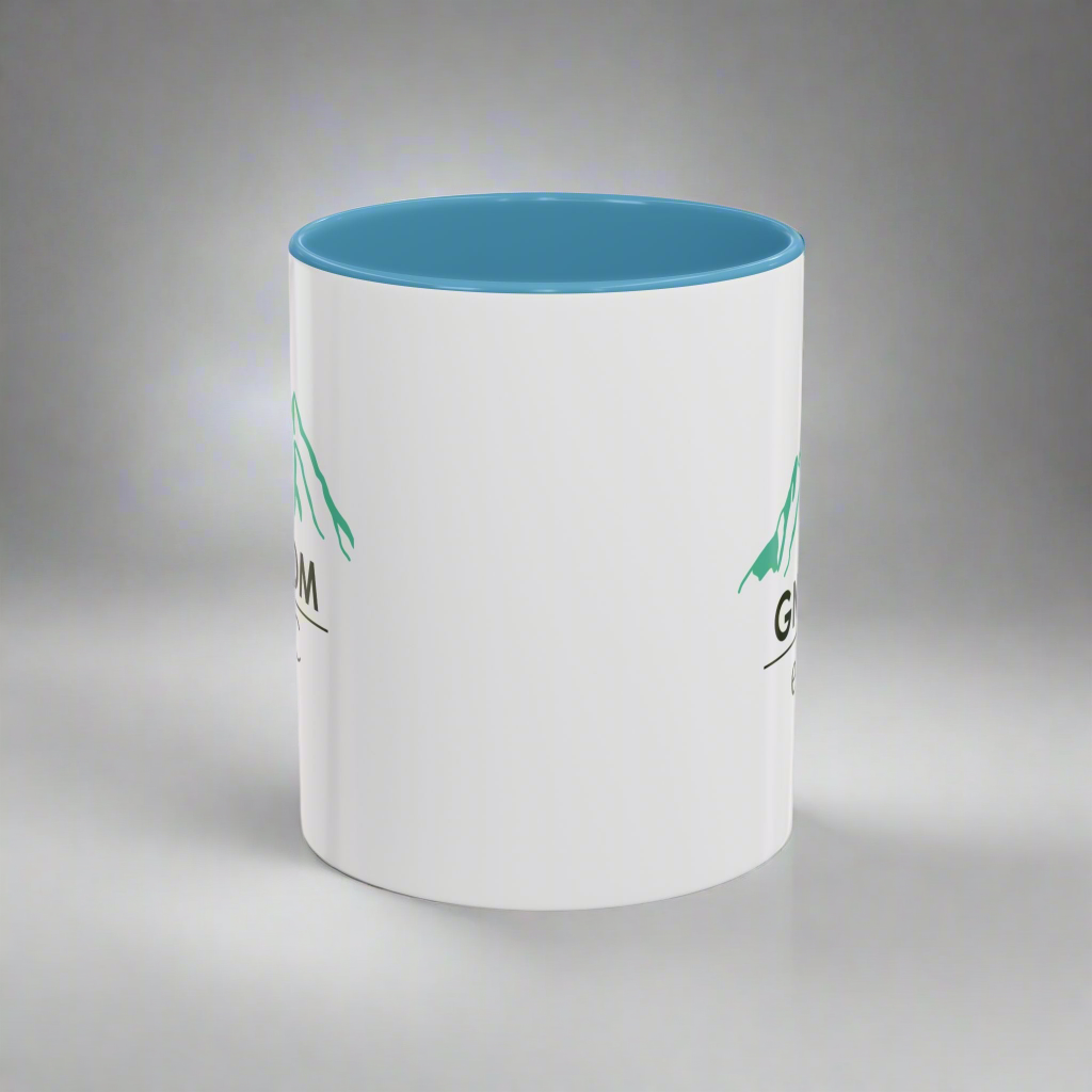 Mountain Adventure Accent Coffee Mug - Unique Gift for Hikers & Coffee Enthusiasts