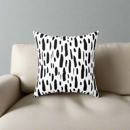 Black and White Throw Pillow