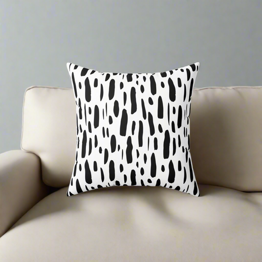 Black and White Throw Pillow