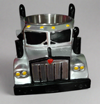 Silver Semi-Truck Coffee Mug for truck drivers and Coffee Enthusiasts 