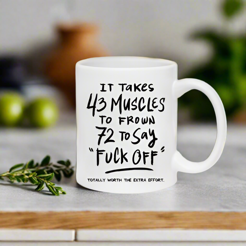 Funny Quote Mug for Coffee Enthusiasts, 11oz white ceramic coffee cup