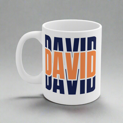 Personalized Ceramic Mug - Custom Name Gift for Coffee Lovers, Unique Birthday Present, Customizable Drinkware