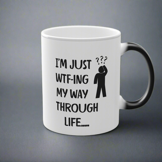 Humorous Mystical Magic Mug for Thoughtful Sips, Perfect for Birthdays, Gifts, Coffee Lovers