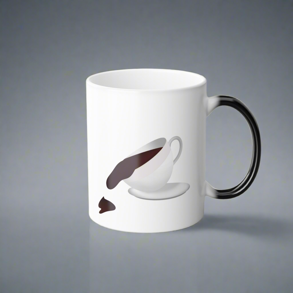 Funny Quote Color Morphing Mug 11oz with Sass, "Sip Happens"