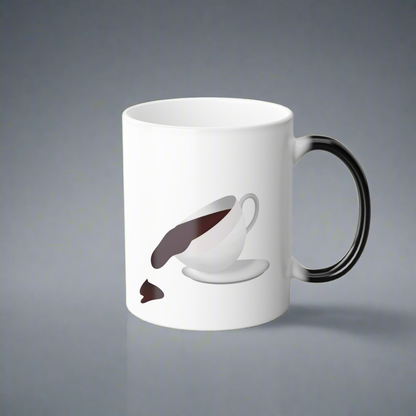 Funny Quote Color Morphing Mug 11oz with Sass, "Sip Happens"