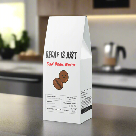Sad bean water coffee - decaf whole bean 12oz