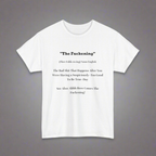 White Unisex Cotton Tee with Funny Saying