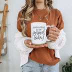 Coffee Mugs with Sayings for coffee addicts 16oz White Ceramic Coffee Cup 